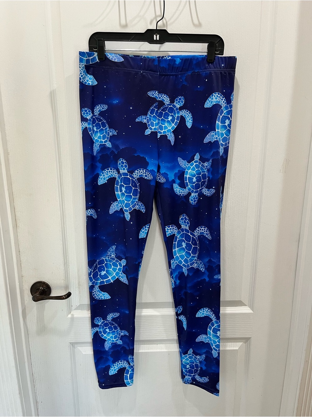 Women's Blue Sea Turtle Print Leggings